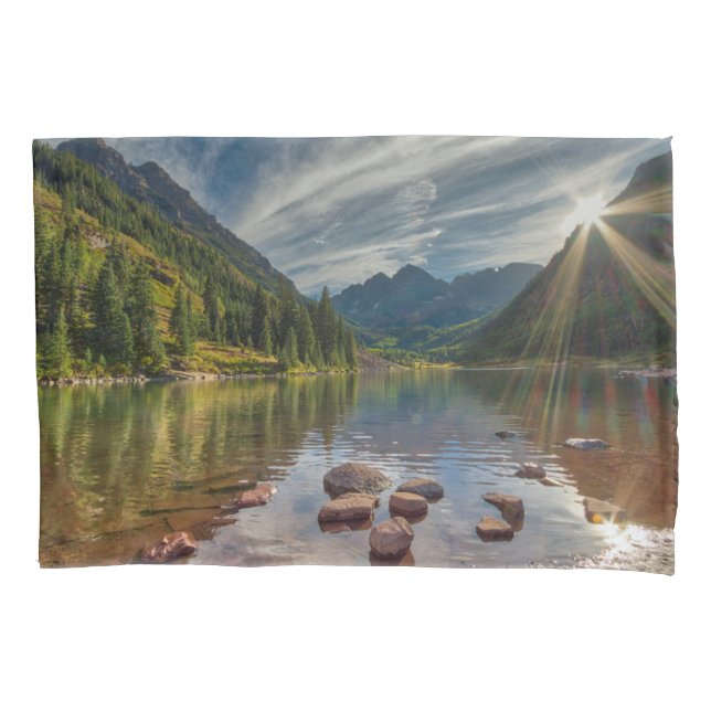 Forests | Maroon Bells Colorado Pillowcase (Front)