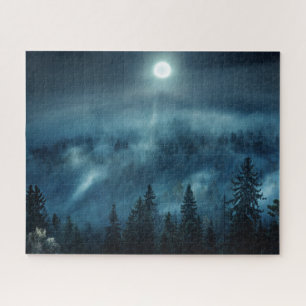 Forests   Moonlit Forest Jigsaw Puzzle