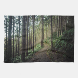 Forests Mountains of Wakayama Japan Kitchen Towel