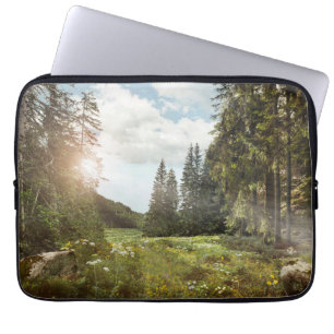 Forests Sun Peeking Thru Laptop Sleeve