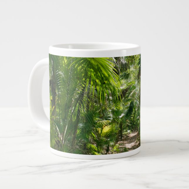 Forests | Tropical Rainforest Tulum Mexico Large Coffee Mug (Front Left)
