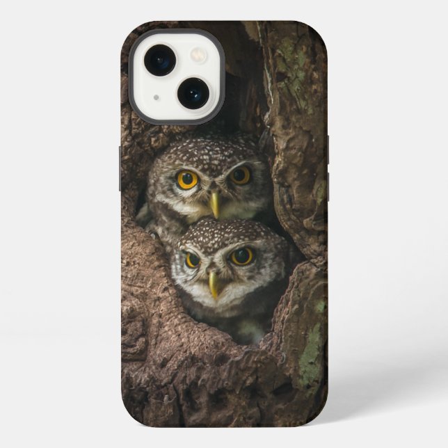 Forests | Two Owls Looking iPhone Case (Back)