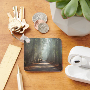 Forests   Woodland Stag Keychain