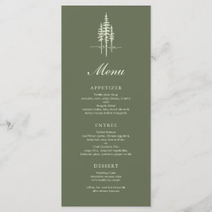 Forêt d'arbre de Gree de Hunter Modern Menu Rustiq