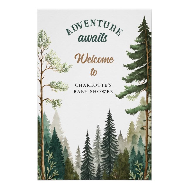 Forêt d'aventure Affiche de bienvenue de Baby show (Devant)