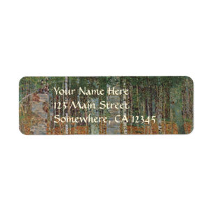Forêt de bouleau par Gustav Klimt, Art Nouveau Vin