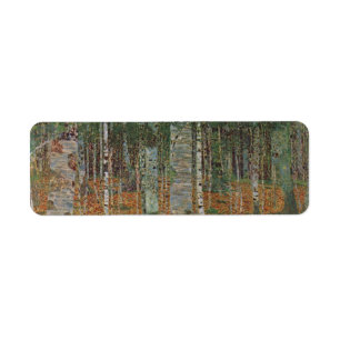 Forêt de bouleau par Gustav Klimt, Art Nouveau Vin