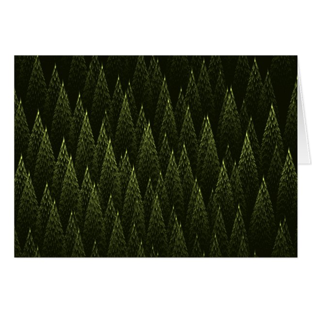 Forêt de conifères fractale (Devant horizontal)