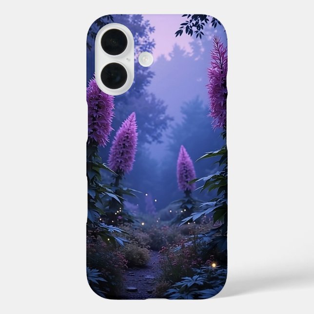 Forêt de lueurs céleste coque iphone unique (Verso)