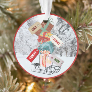 Forêt de Neige Noël Canneille Cadeaux Nom Cute Vin