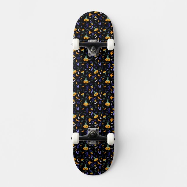 Forêt d'Halloween Skateboard (Recto)