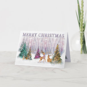 Forêt Enchantante de Noël avec carte de la faune
