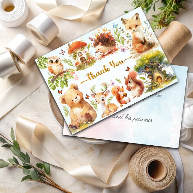 Forêt enchantée Wild Un garçon Invitation d'annive (Créateur téléchargé)