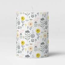 Forêt Florale rose Jaune