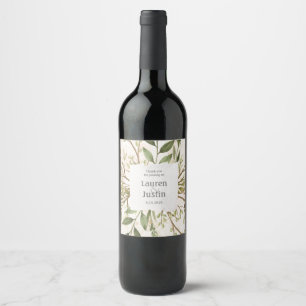 Forêt magique Floral Ensemble de Étiquettes de vin
