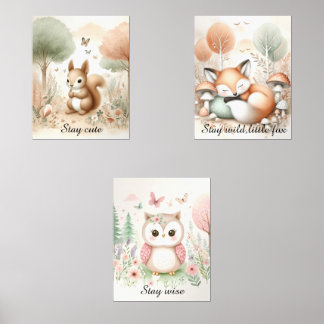 Forêt personnalisable Animal Baby Room Nursery