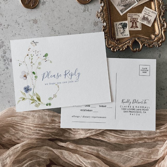 Forêt sauvage Menu Choix RSVP (Créateur téléchargé)