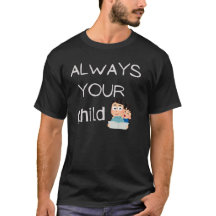 "Forever a Child to You – Cute Dad & Kid Illustrat