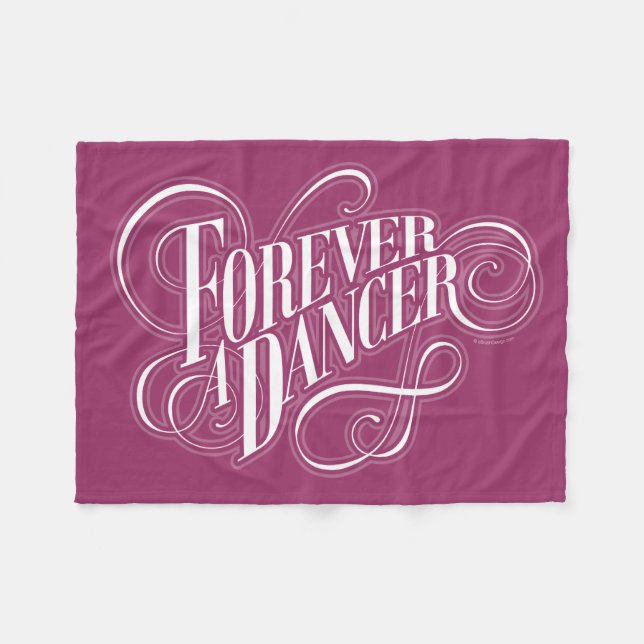 Forever A Dancer Fleece Blanket (Front (Horizontal))