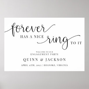 Forever A Eu Une Bague Sympa À Son Poster Fiançail