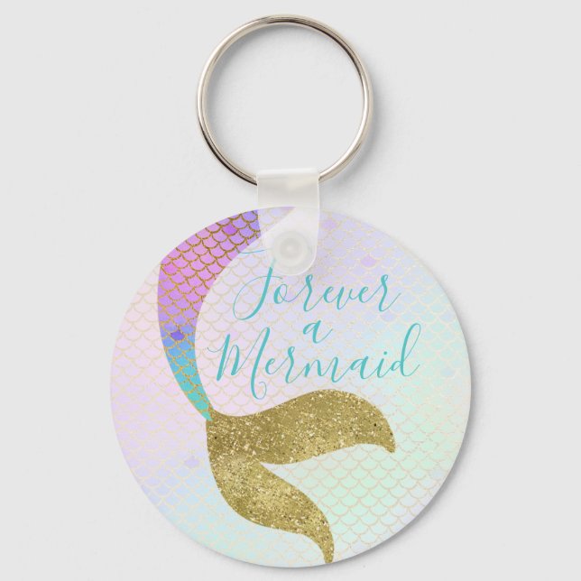 Forever a Mermaid Keychain Party Favour (Front)