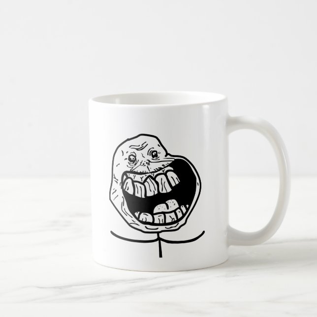 forever alone face coffee mug (Right)