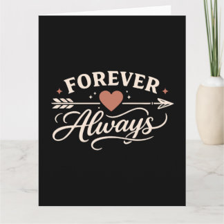 Forever Always Couple - Pointing Right Card
