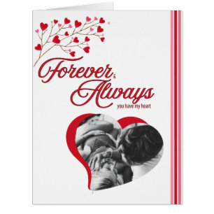 Forever & Always I love You add name photo White