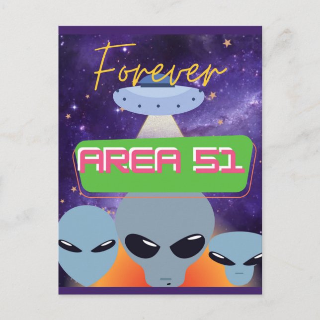 forever area 51  postcard (Front)