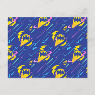 Forever Batman Bat Signal Pattern Postcard