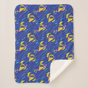 Forever Batman Bat Signal Pattern Sherpa Blanket