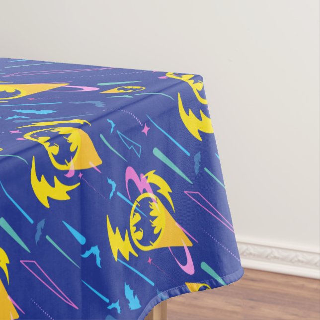 Forever Batman Bat Signal Pattern Tablecloth (In Situ)