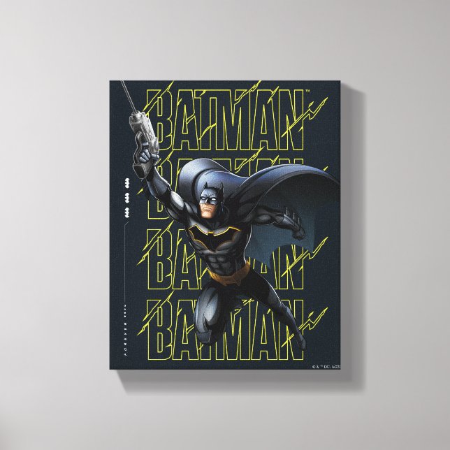 Forever Batman Grappling Hook Canvas Print (Front)