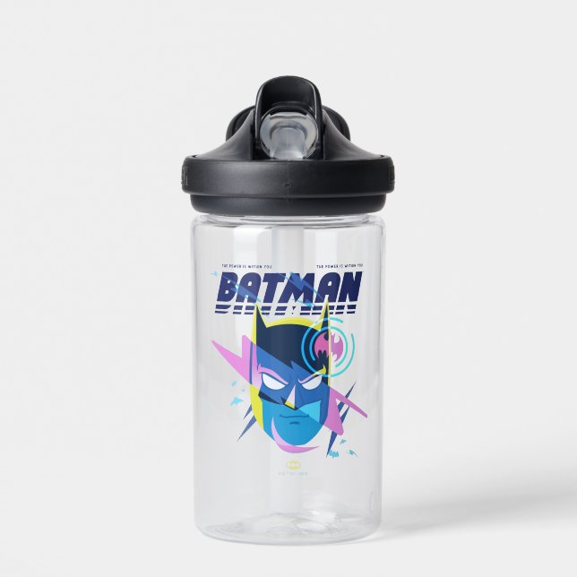 Forever Batman Light Up Head Graphic Water Bottle (Front)
