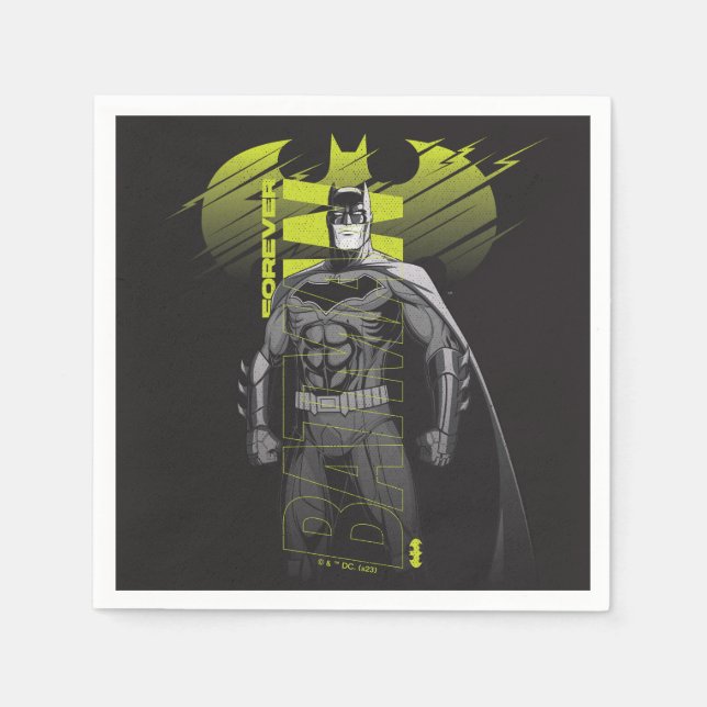 Forever Batman Power Up Character Art Napkin (Front)
