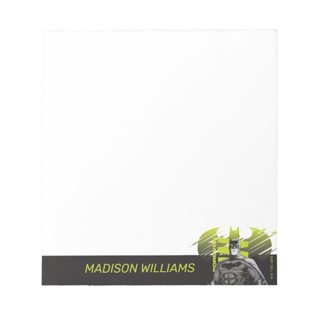 Forever Batman Power Up Character Art Notepad (Front)