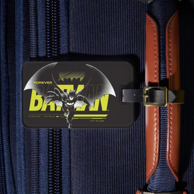 Forever Batman Reaching Graphic Luggage Tag (Front Insitu 4)