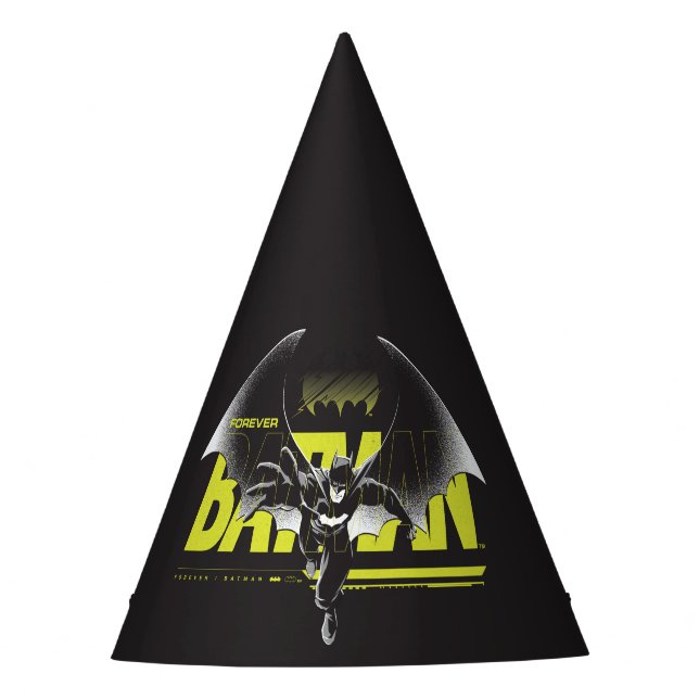 Forever Batman Reaching Graphic Party Hat (Front)