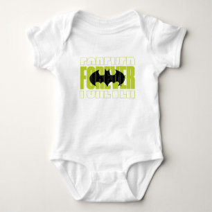 Forever Batman Typography Symbol Graphic Baby Bodysuit