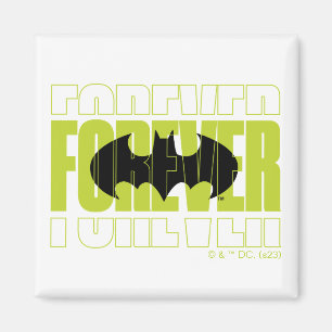 Forever Batman Typography Symbol Graphic Magnet
