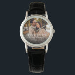 Forever Be My Always Modern Wedding Photo Script Watch<br><div class="desc">Modern chic photo watch with hand-lettered script and modern typography reading:' Forever be my always 'alongside your custom names and wedding date. Personalize with your favourite photo and information. Great gift for newlyweds or Valentine's Day!</div>