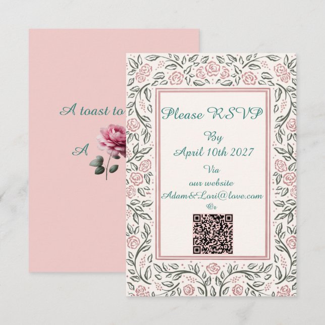 Forever Begins Today RSVP Card (Front/Back)