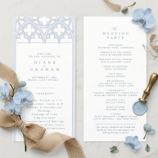 Forever Blue Elegant Classic Cathedral Wedding