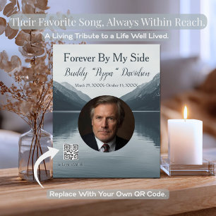 Forever By My Side   Custom Photo & Song Tribute Acrylic Sign