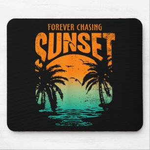 Forever Chasing Sunset Workout Summer Casual Mouse Pad