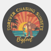Forever Chasing Sunsets Bigfoot Surfing Black