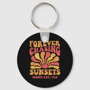 Forever Chasing Sunsets Siesta Key Beach Florida 7 Keychain