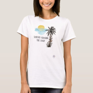 Forever Chasing the Light - Palm Tree Sunset T-Shirt