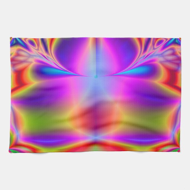 Forever Colour Fractal Kitchen Towel (Horizontal)
