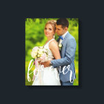 Forever Custom Wedding Photo Canvas Print<br><div class="desc">Celebrate forever with your custom wedding photo. Photo template via Pixabay licensed under CC0 and must be replaced with your own photo</div>